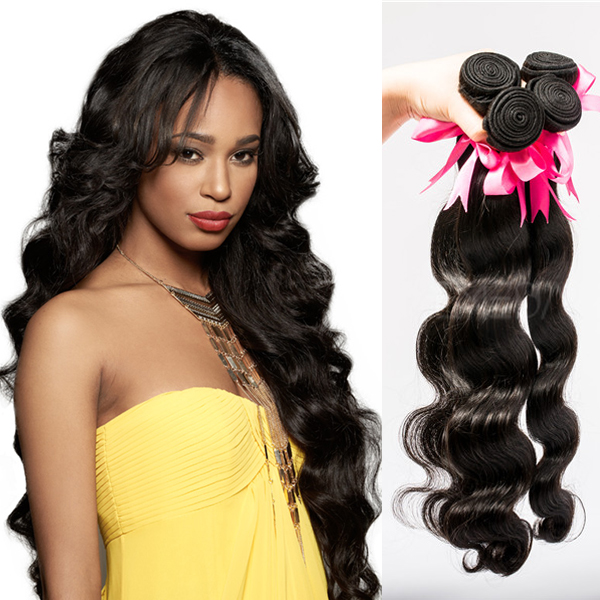 Hair factory body wave narural black hair extensions black hair wefts YJ